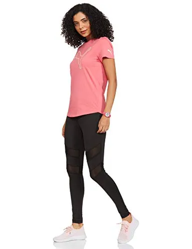 Puma Women's Graphic Regular T-Shirt (84789603_Sun Kissed Coral_L)