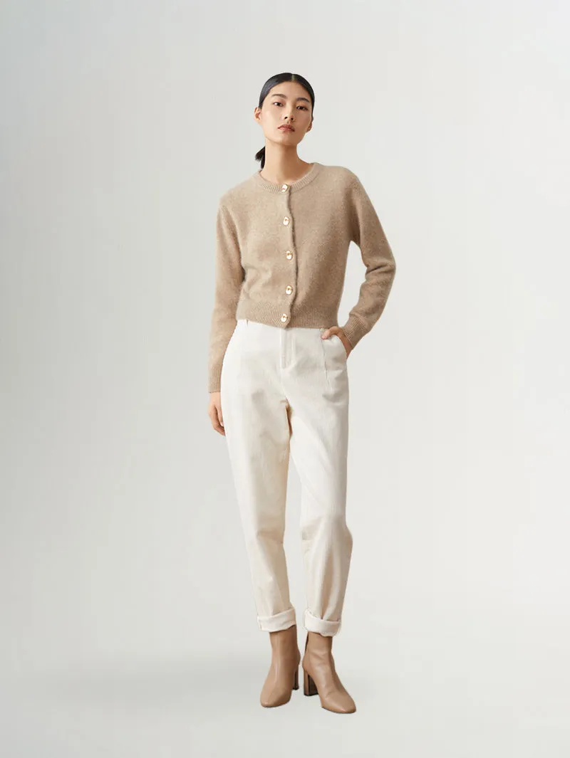 Pure Cotton Tapered Trousers