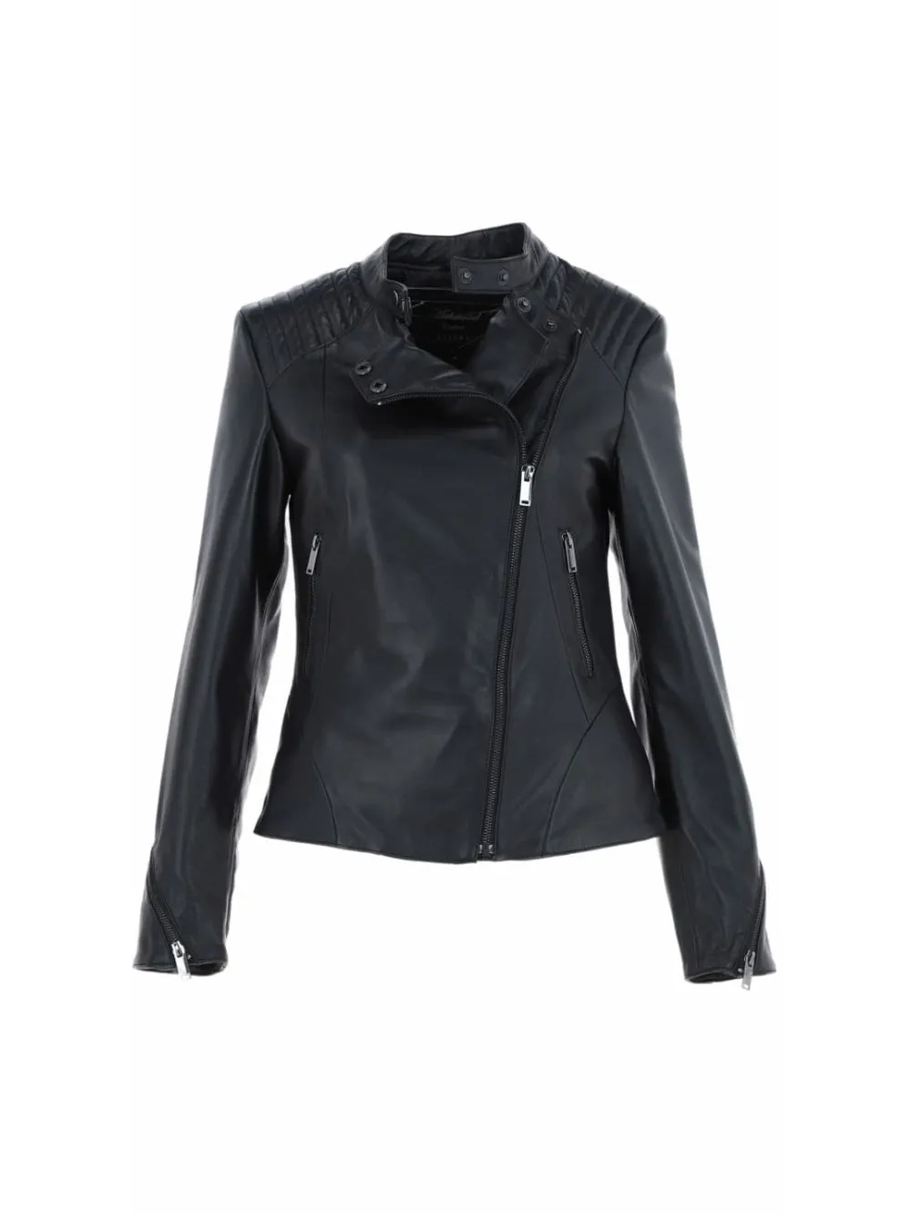 Quilted Luxe Leather Biker Jacket