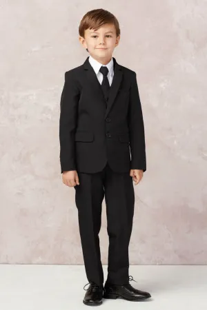 "Stanford" Kids Black Suit 5-Piece Set