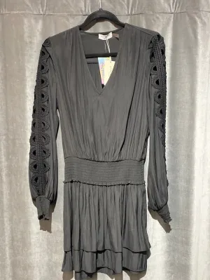 Ramy Brook Long Sleeve Arm Cutout Mini Dress with Elastic Waist