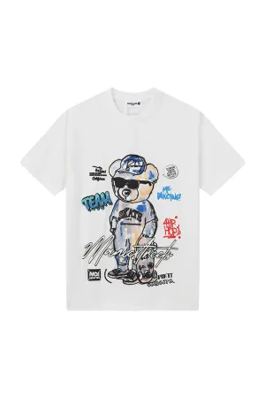 RAWYALTY| KIDS BLACK LABEL "TEDDY" WHITE TEE