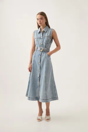 Ray Denim Midi Dress