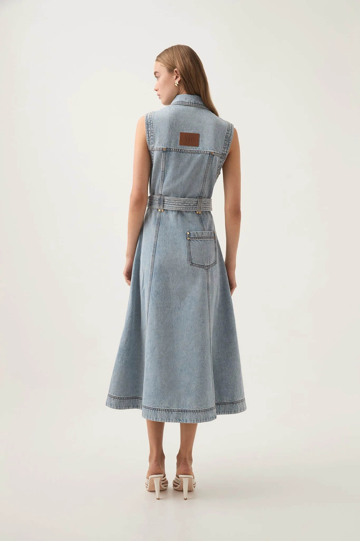 Ray Denim Midi Dress