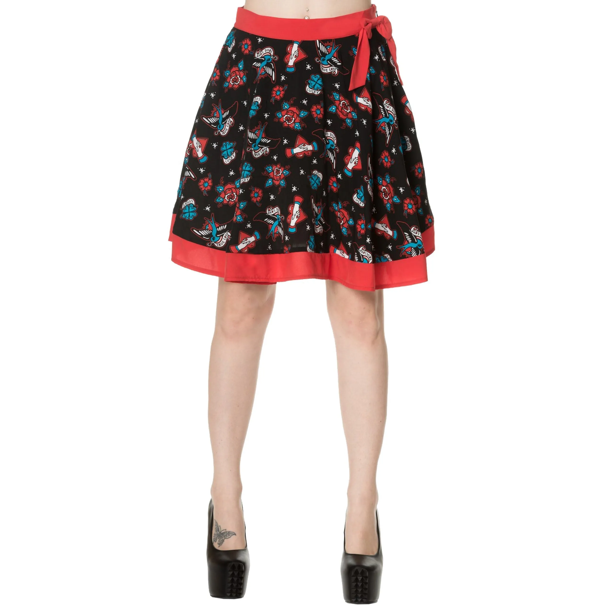 Regret Nothing Womens Skater Skirt