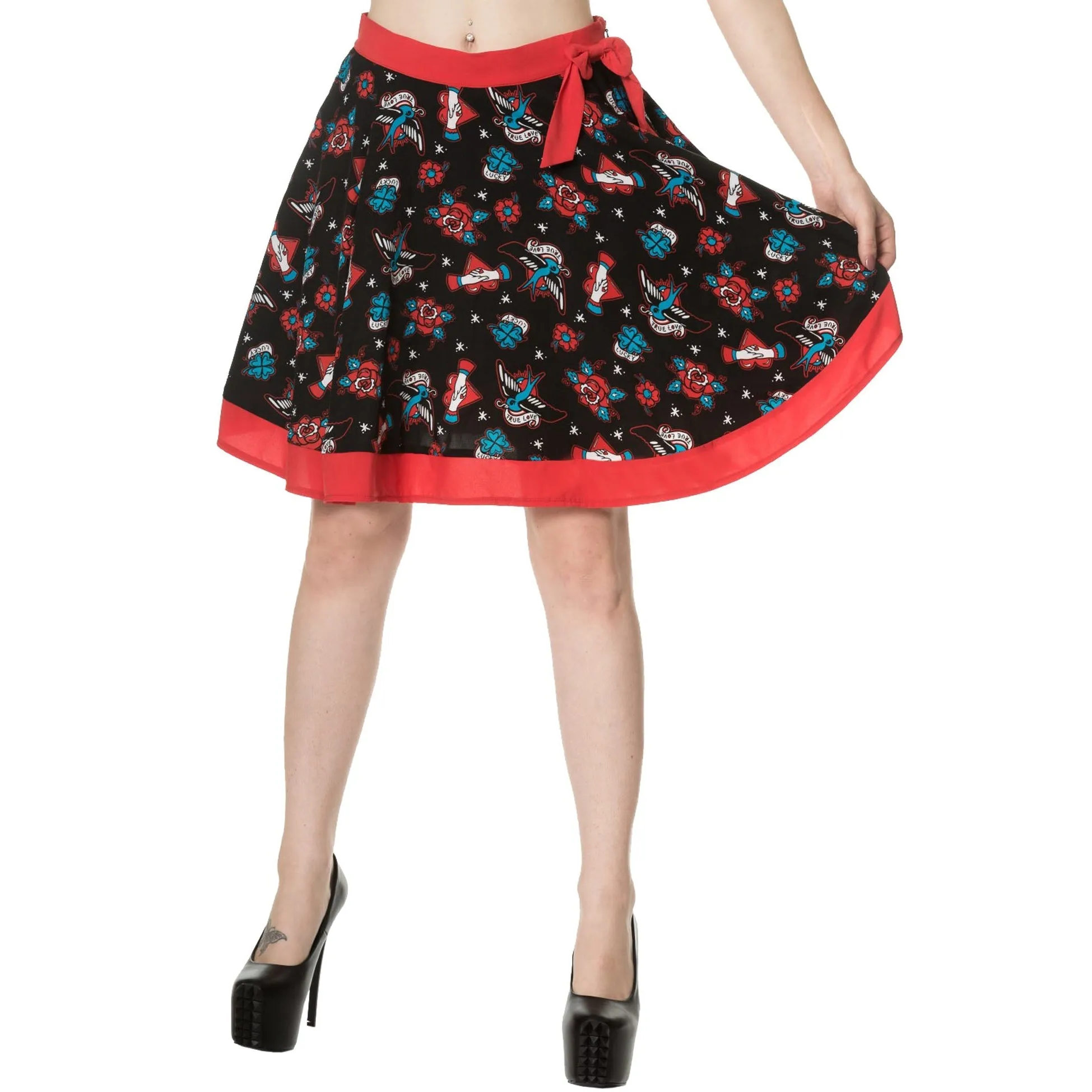 Regret Nothing Womens Skater Skirt
