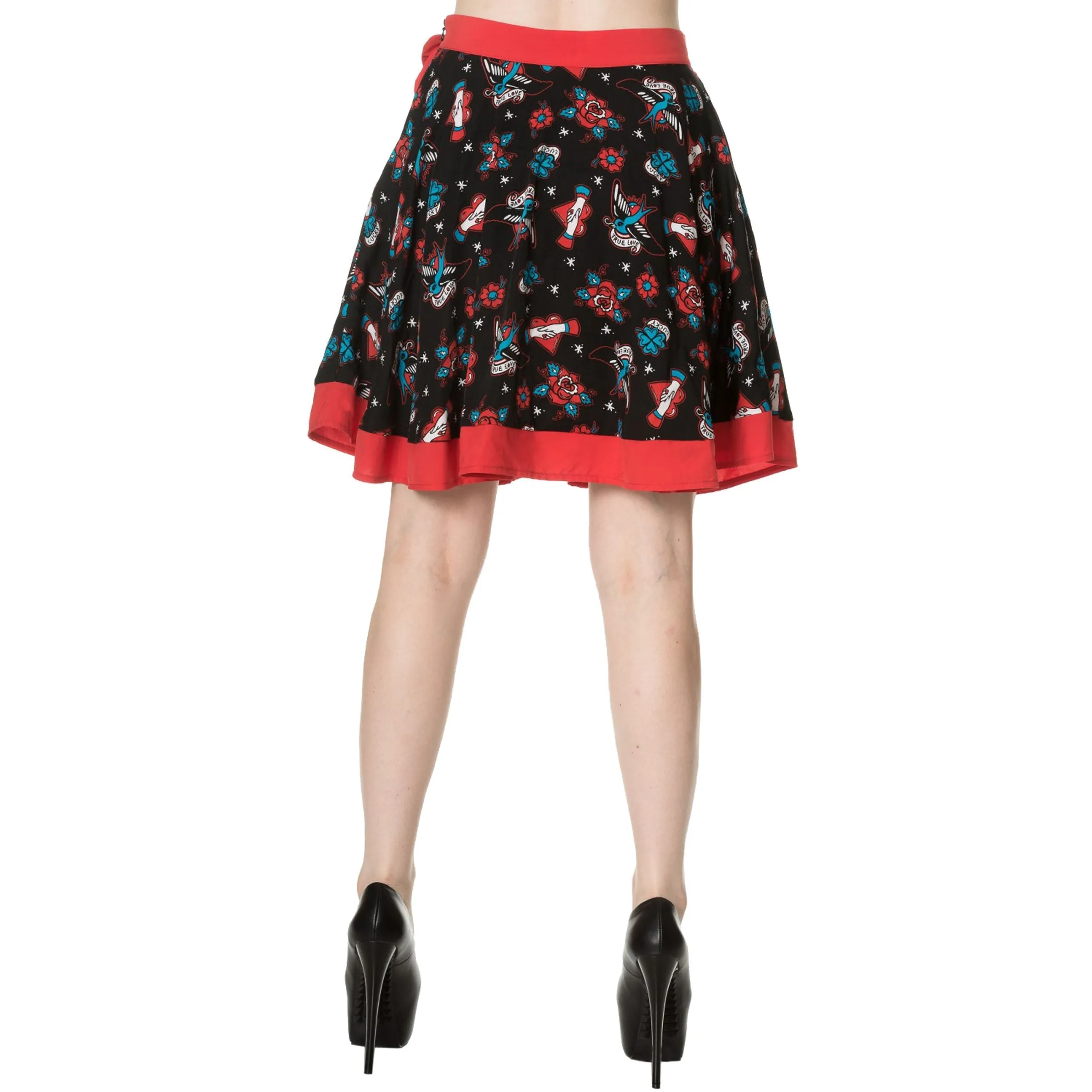 Regret Nothing Womens Skater Skirt