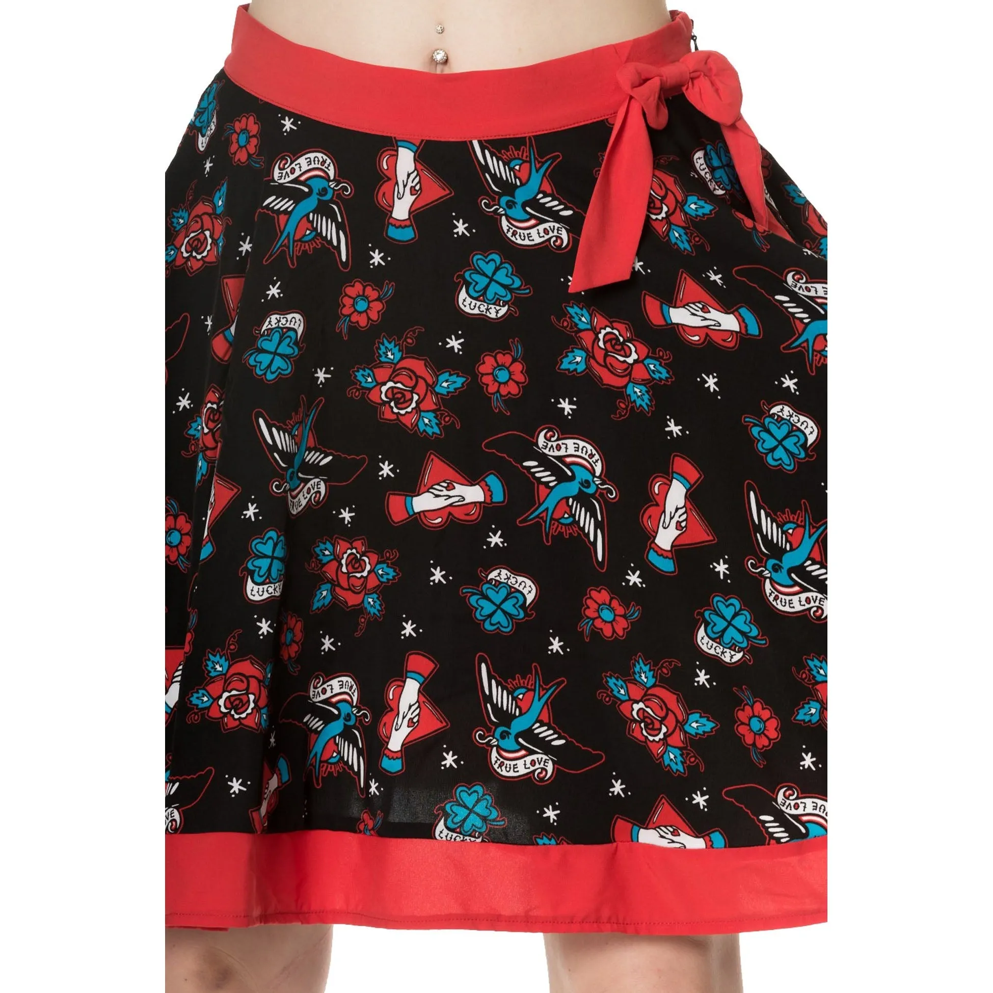 Regret Nothing Womens Skater Skirt