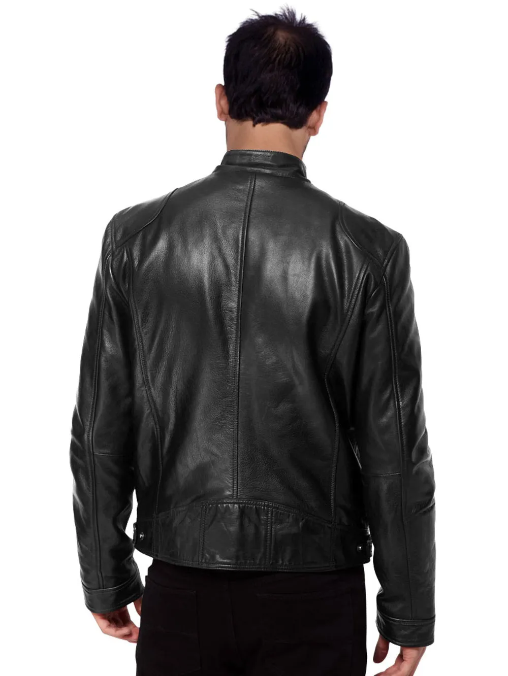 Regular Fit Men's Genuine Leather Jacket for Men