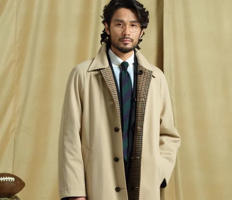 Reversible Houndstooth Coat