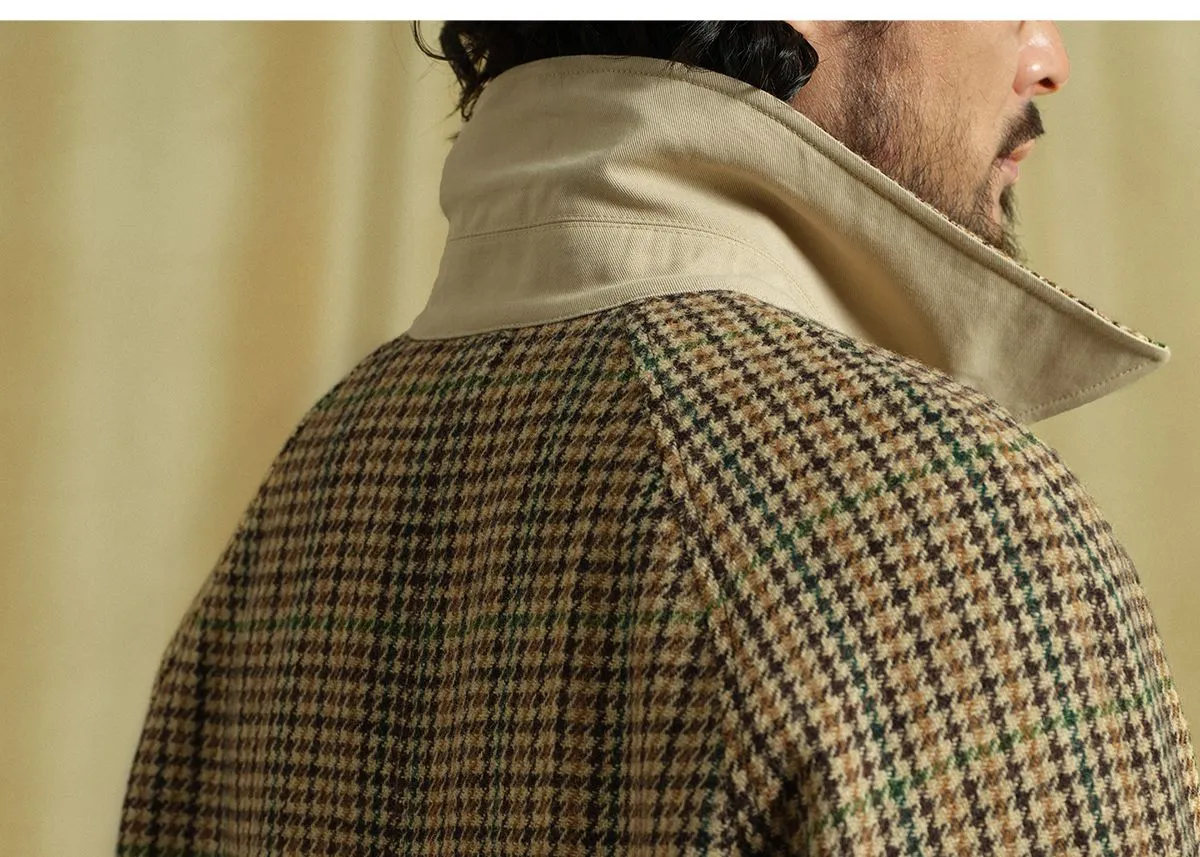 Reversible Houndstooth Coat