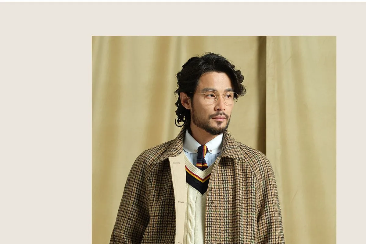 Reversible Houndstooth Coat
