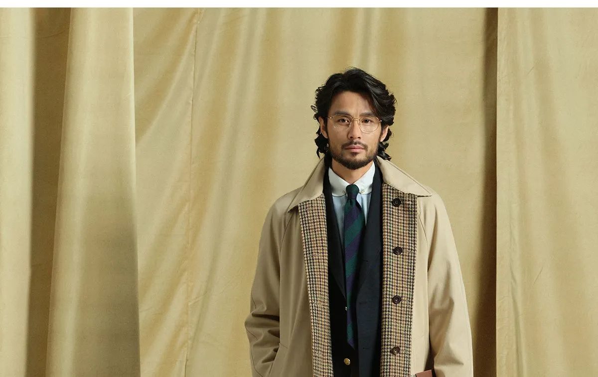 Reversible Houndstooth Coat