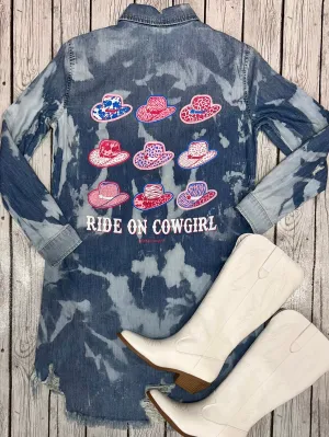 Ride On Cowgirl - Denim Dress