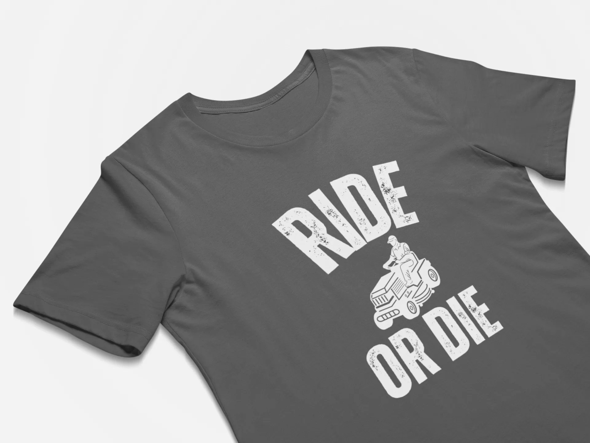 Ride or Die - Funny Lawn Mowing Shirt Gift For Fathers