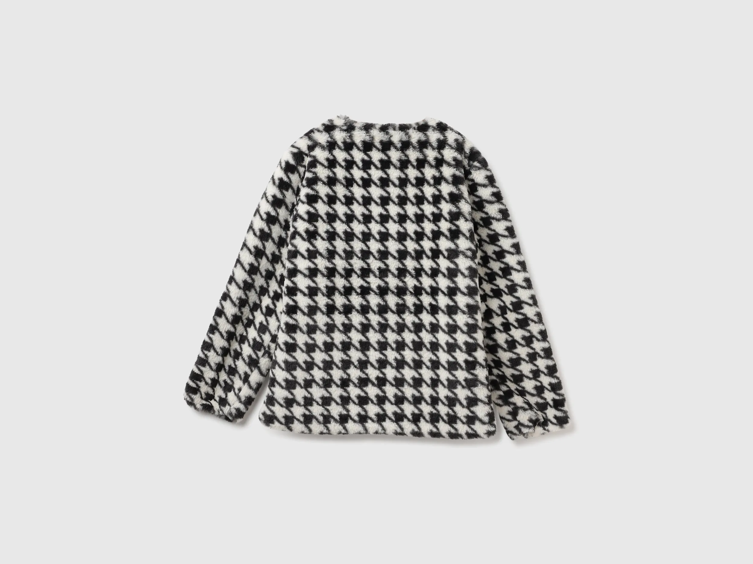 Round Neck Printed Jacket
