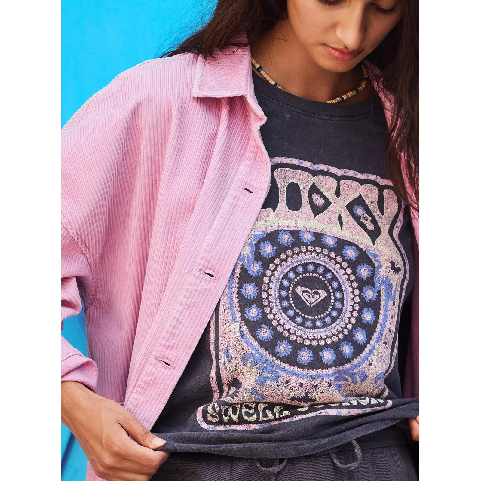Roxy Womens Moonlight Sunset Short Sleeve T-Shirt