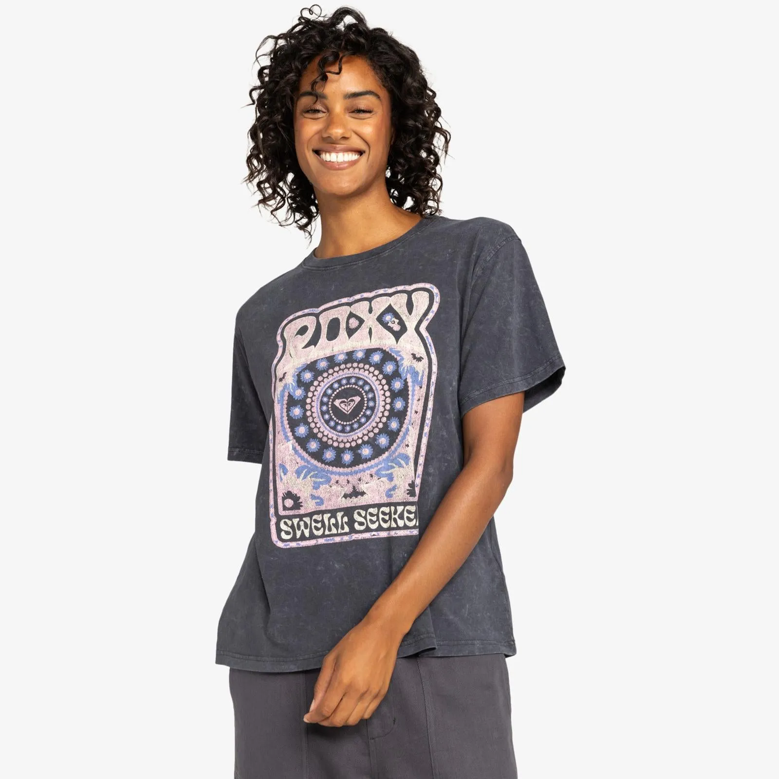 Roxy Womens Moonlight Sunset Short Sleeve T-Shirt