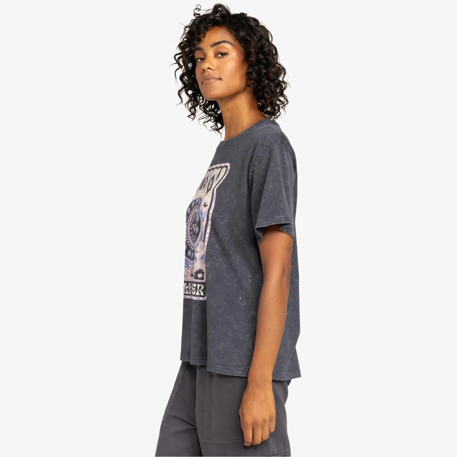 Roxy Womens Moonlight Sunset Short Sleeve T-Shirt