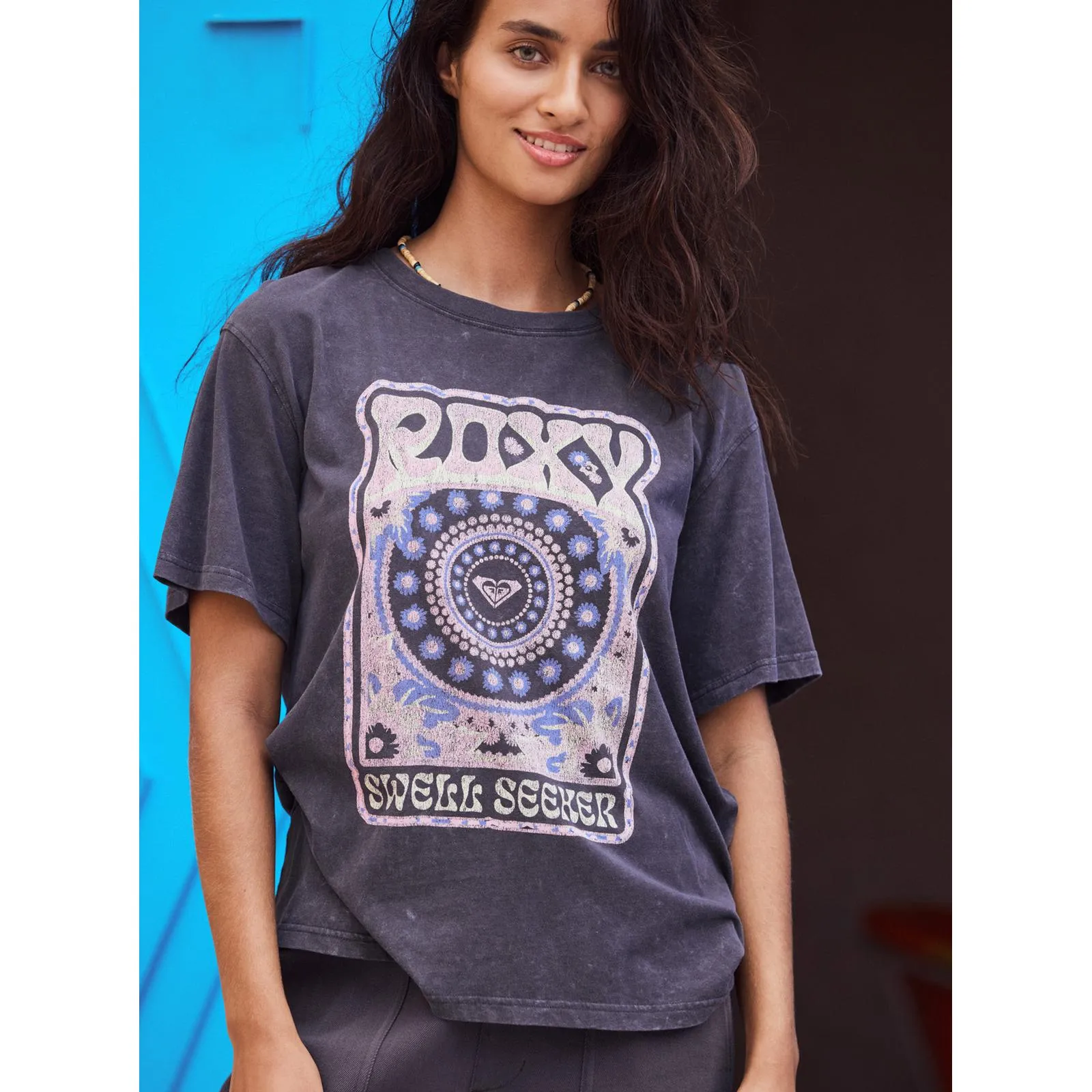 Roxy Womens Moonlight Sunset Short Sleeve T-Shirt