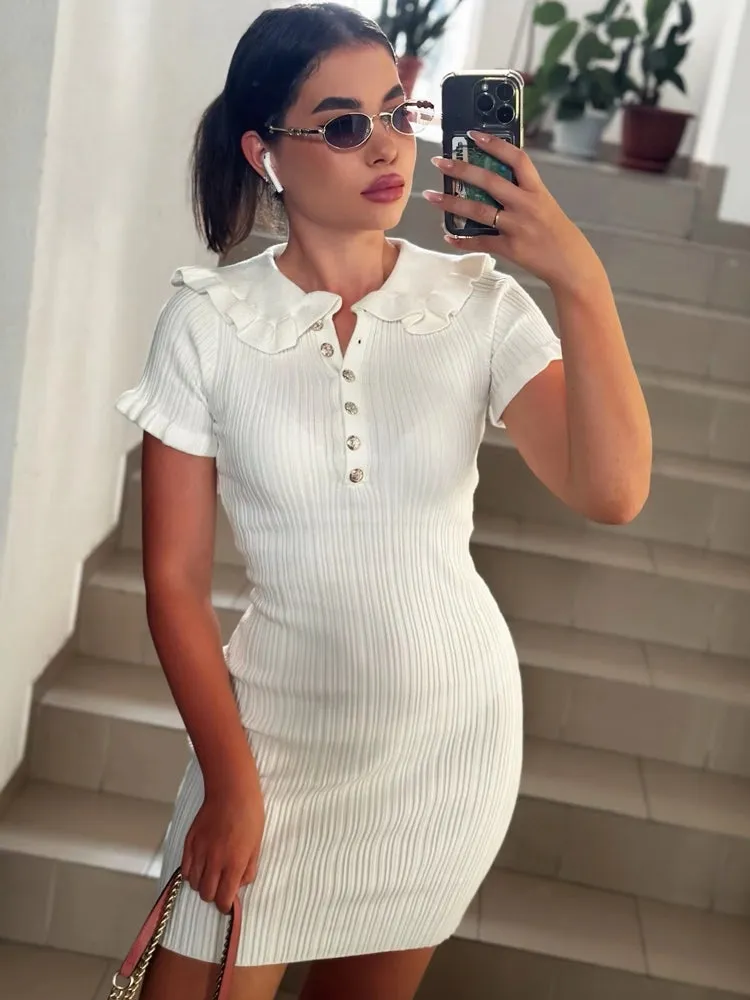 Ruffled Mini Dresses For Women