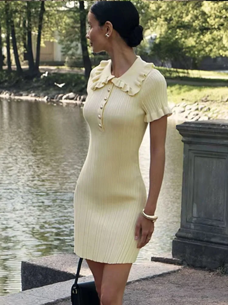 Ruffled Mini Dresses For Women