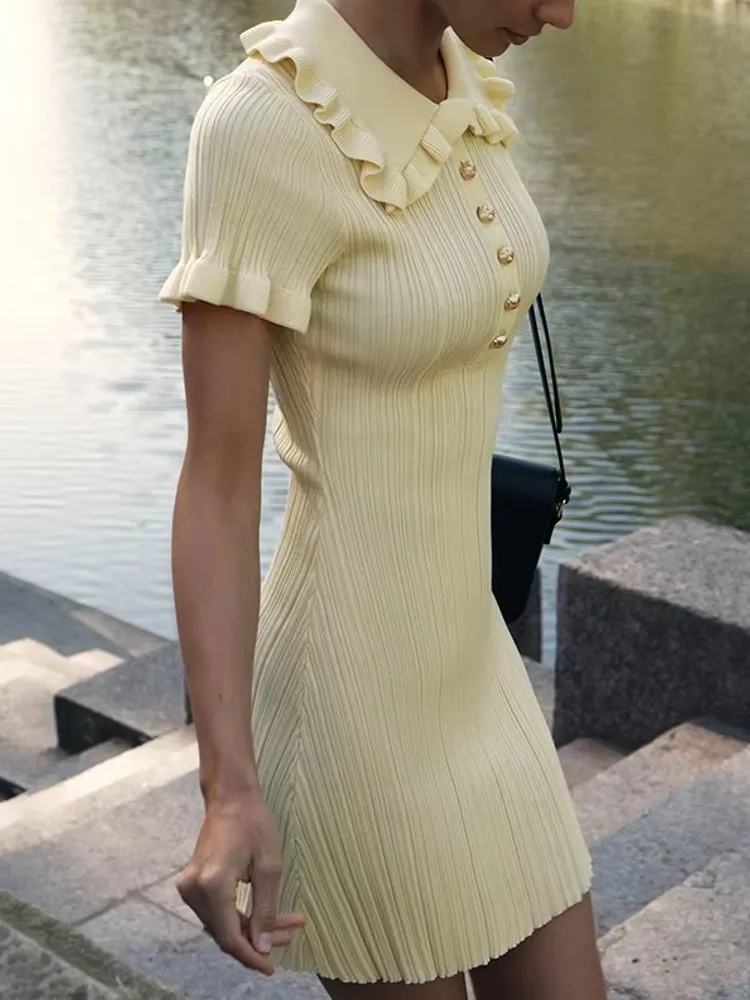Ruffled Mini Dresses For Women