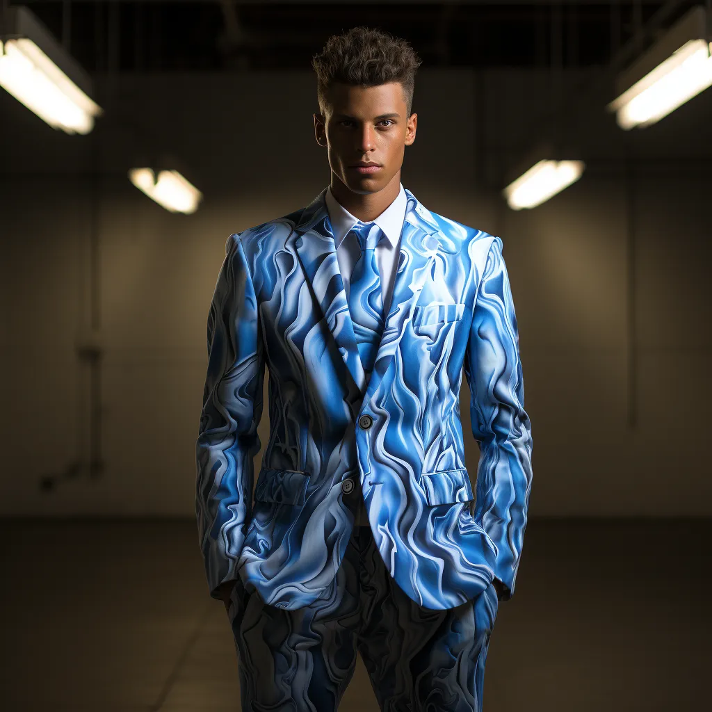 Rulercosplay Mens 2 Piece Print Suit Floral Party Dress Jacket Slim 2 Button Blazer Pants For Christmas