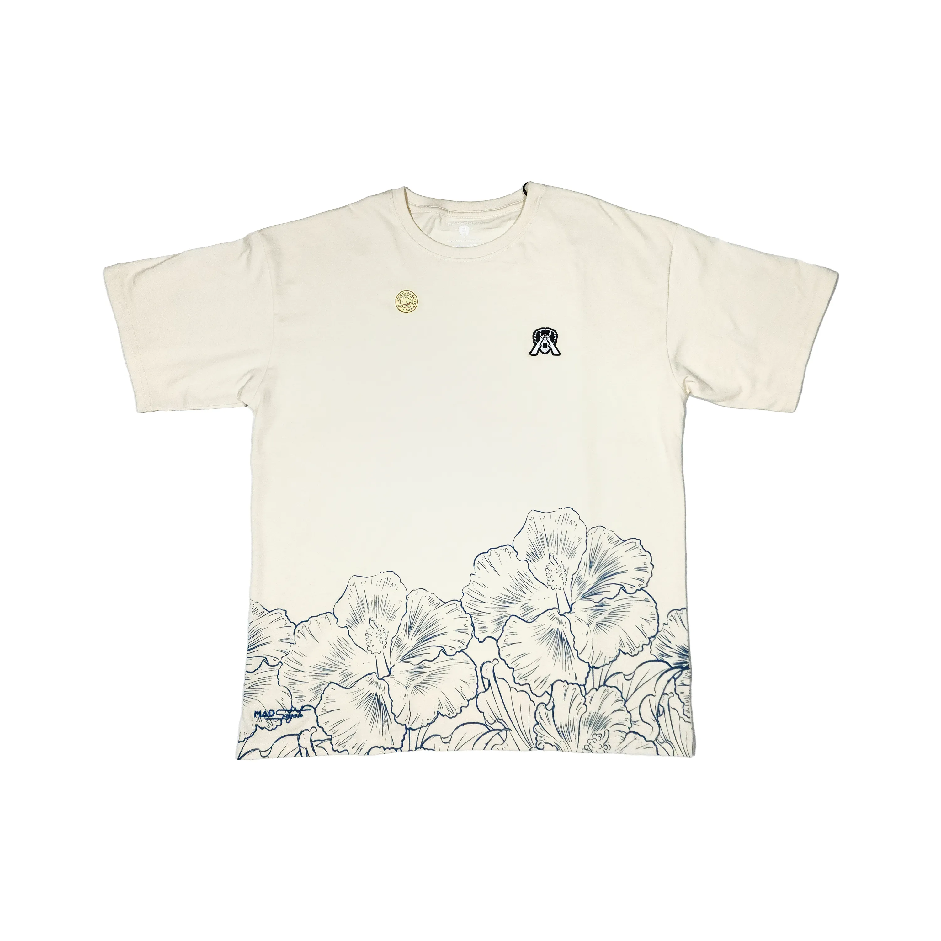 SALGADO MAGA FLOWER TEE ARCTIC WOLF