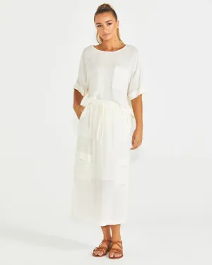 Sass Raya Cargo Skirt - Cream
