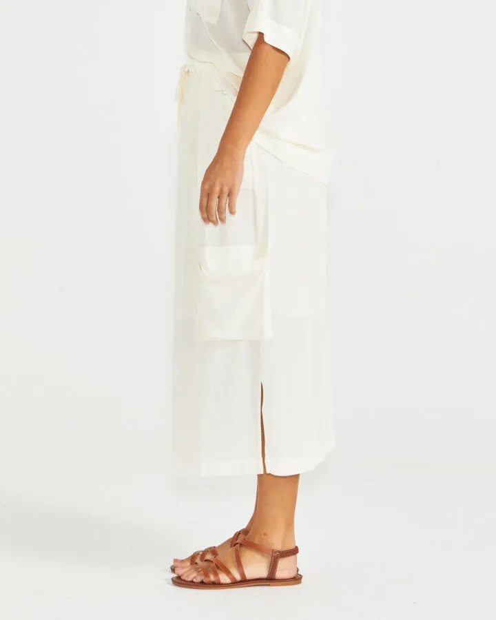 Sass Raya Cargo Skirt - Cream