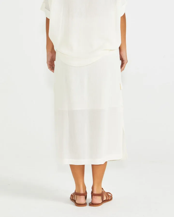 Sass Raya Cargo Skirt - Cream