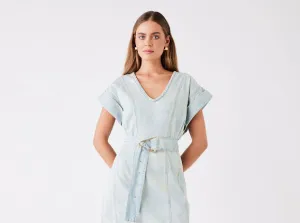 Seaside Denim Dress - Pale Blue