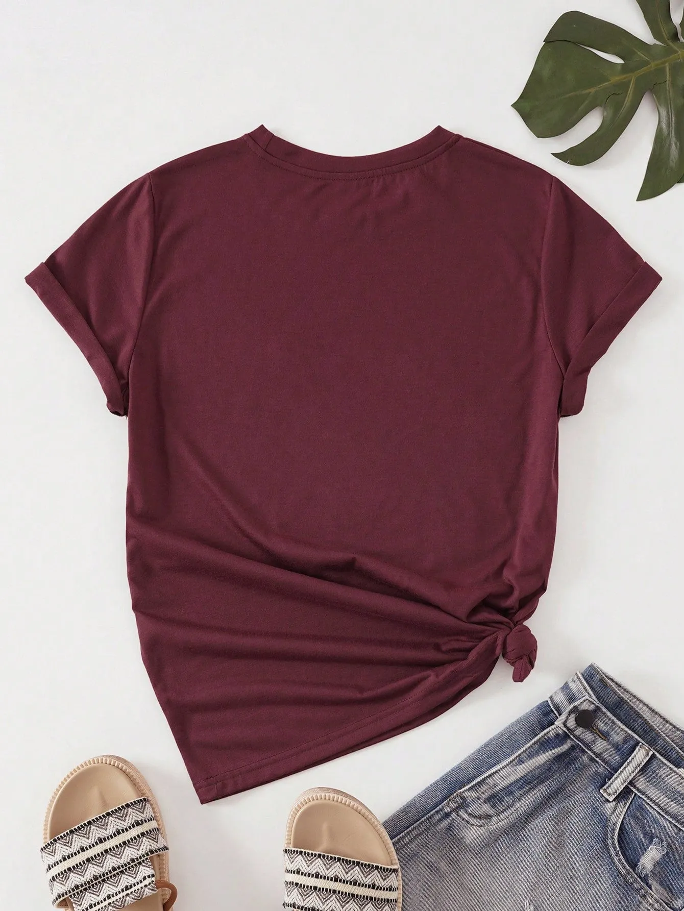 SELF LETTER GRAPHIC TEE - PLUS SIZE