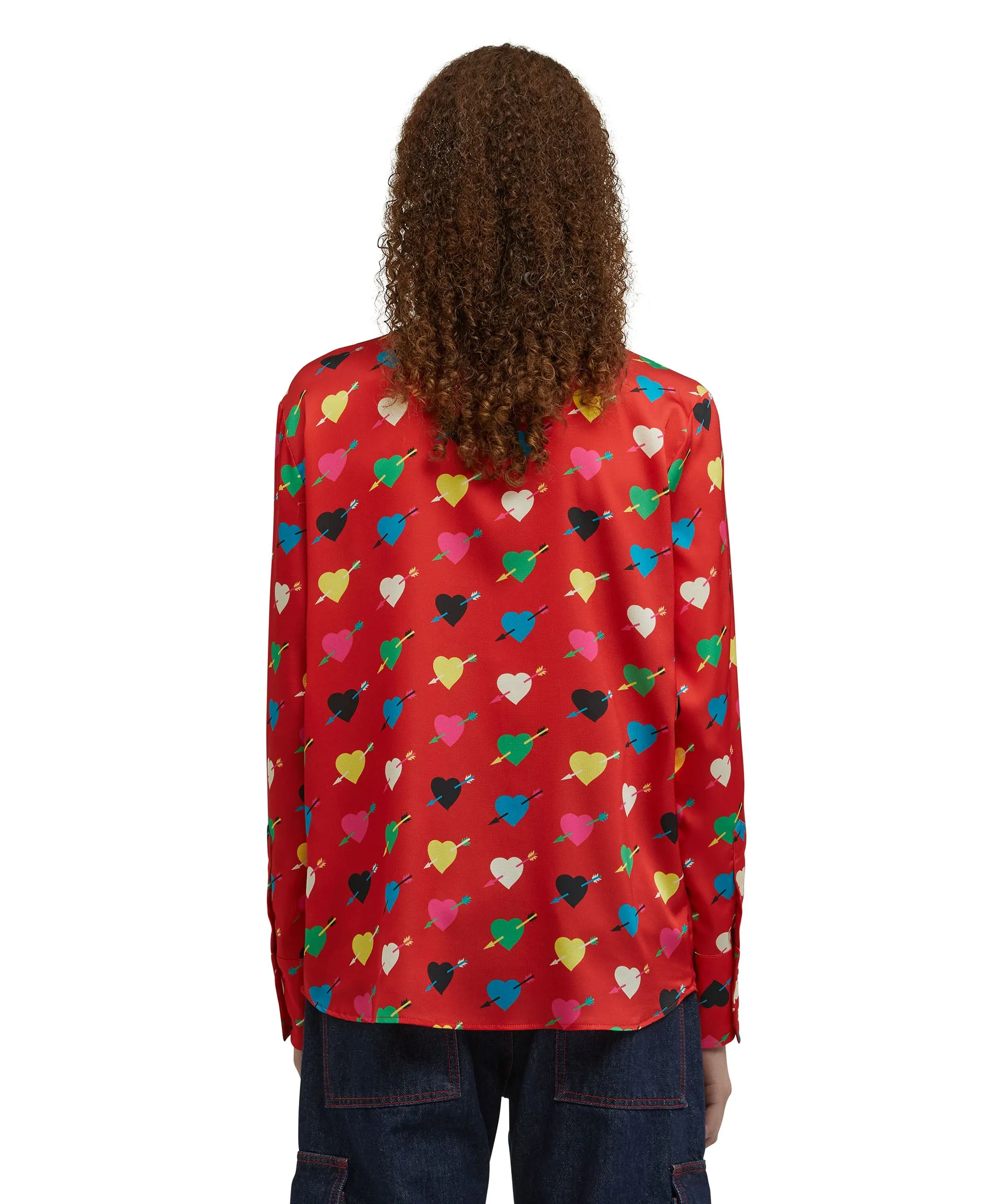 Shirt with "Arrowed Heart Print" motif