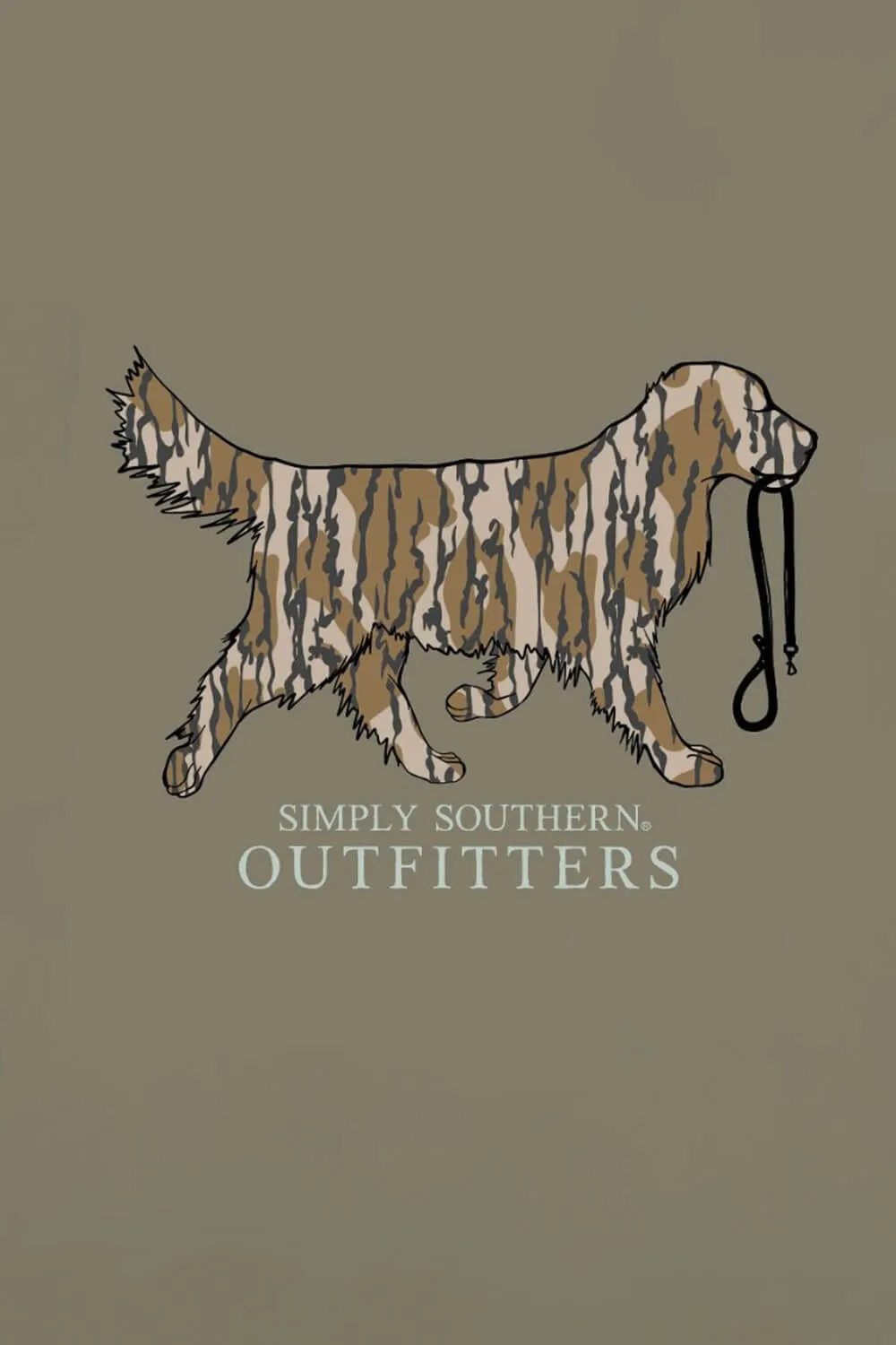 Simply Southern Camo Dog T-Shirt for Men in Brown | MN-SS-TREECAMO-DESERTHTHR