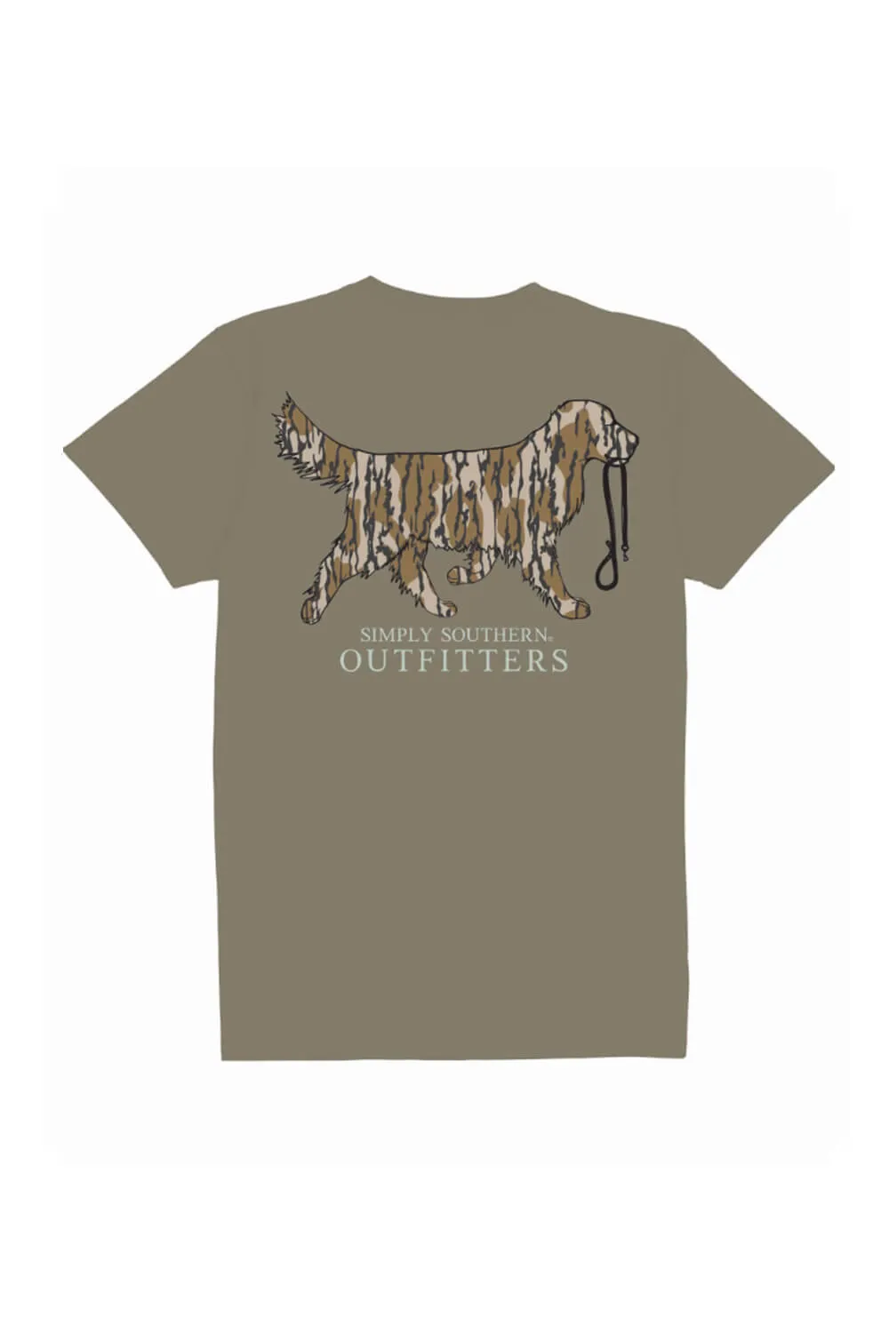 Simply Southern Camo Dog T-Shirt for Men in Brown | MN-SS-TREECAMO-DESERTHTHR