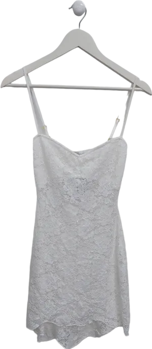 SLA the label White Lace Sequin Mini Dress UK XS