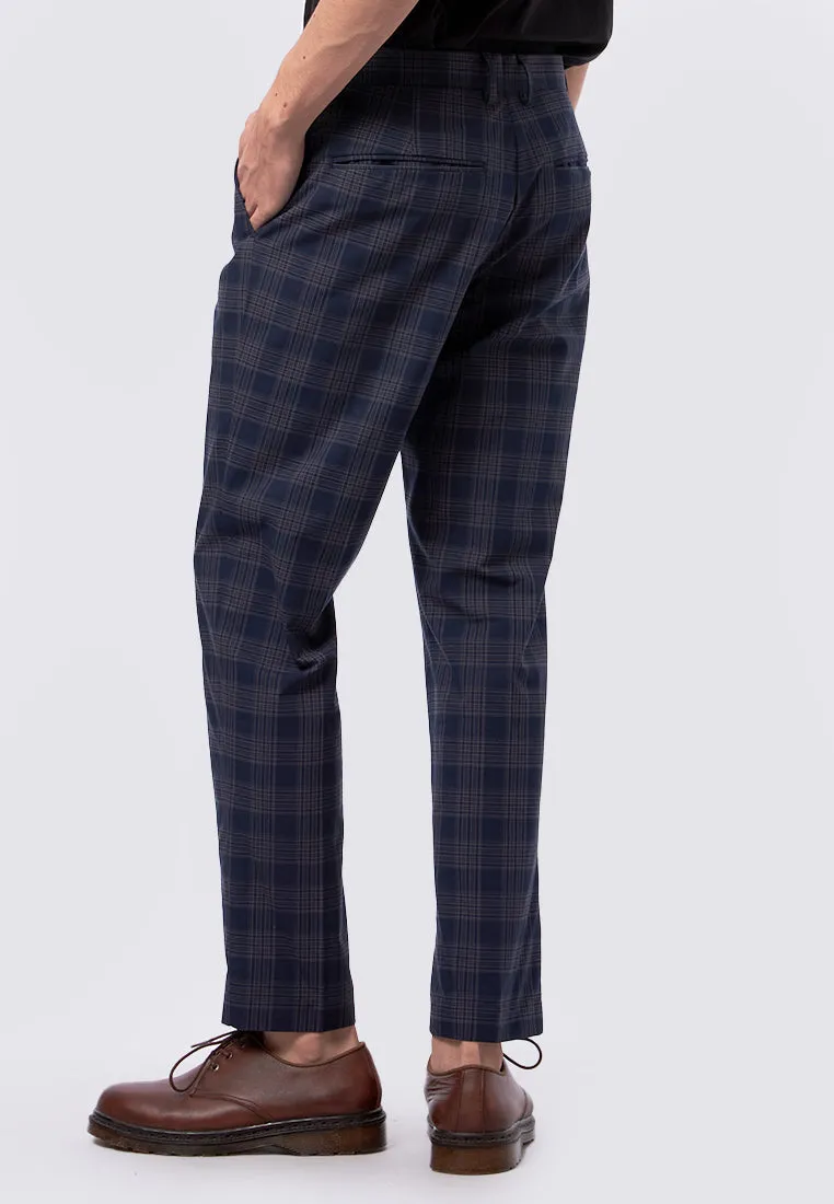 Slim Fit Check Pants