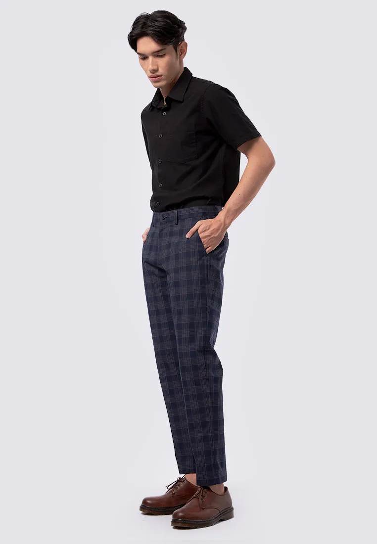 Slim Fit Check Pants