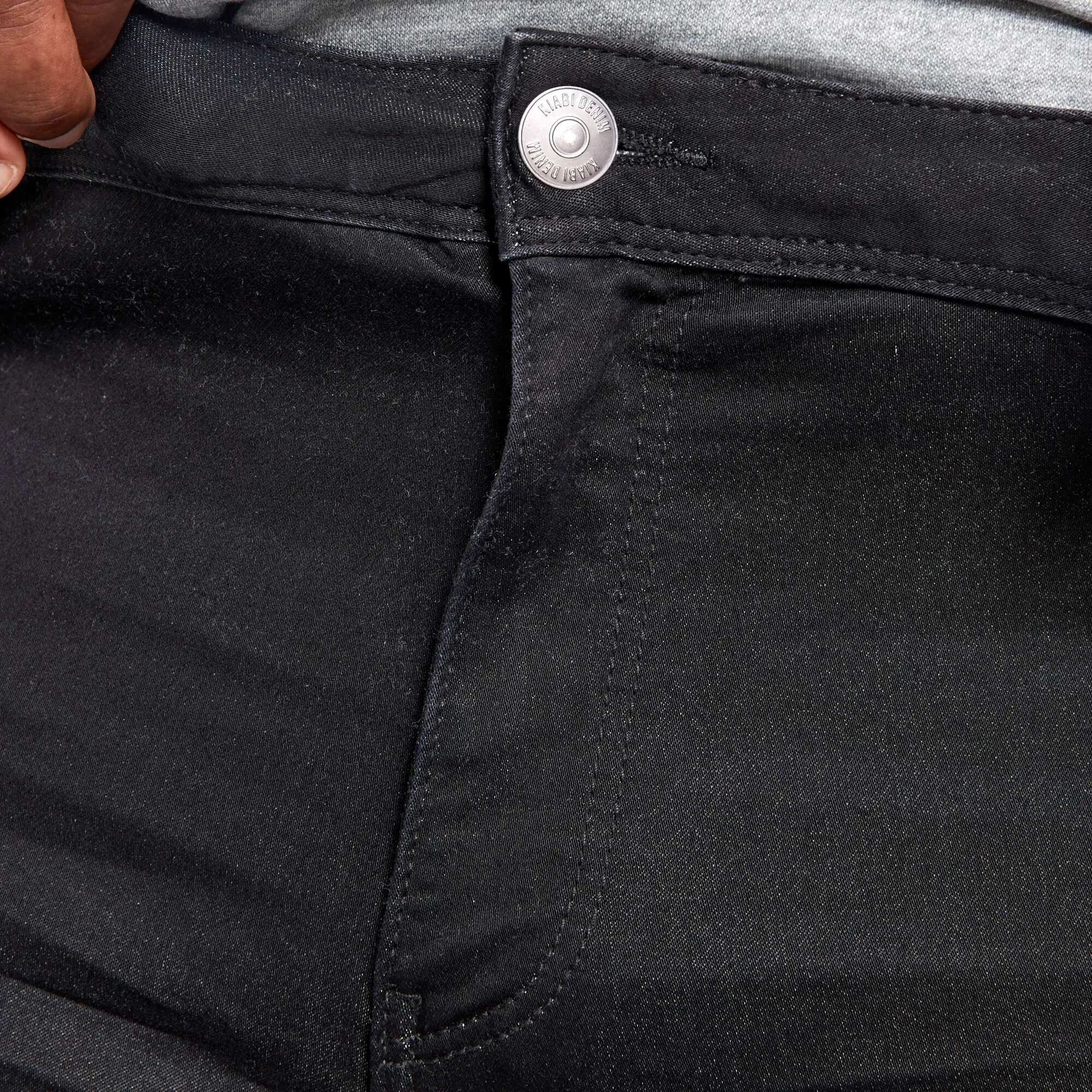Slim-fit stretch jeans black