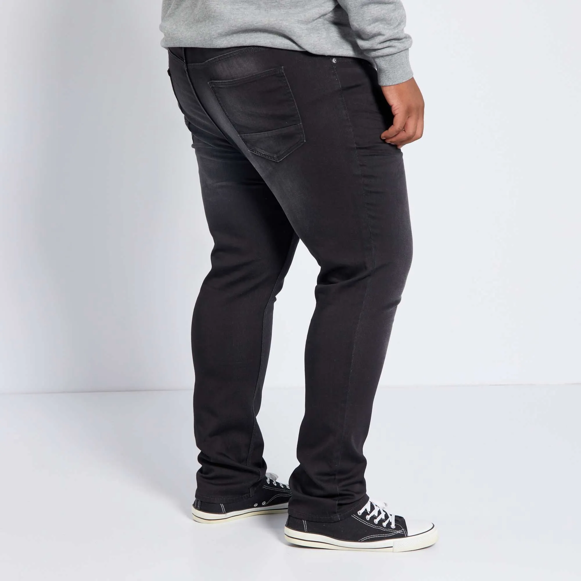 Slim-fit stretch jeans black