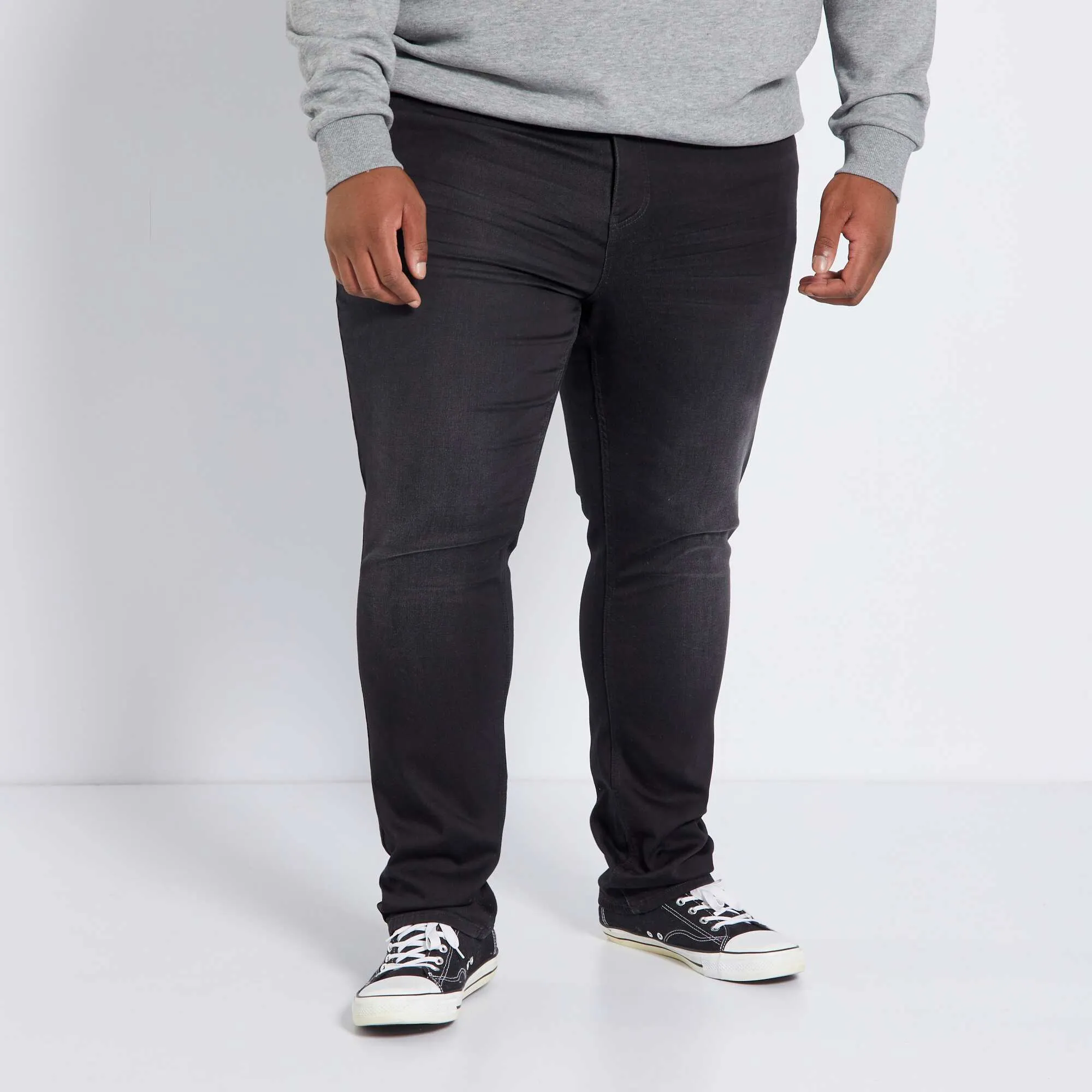 Slim-fit stretch jeans black