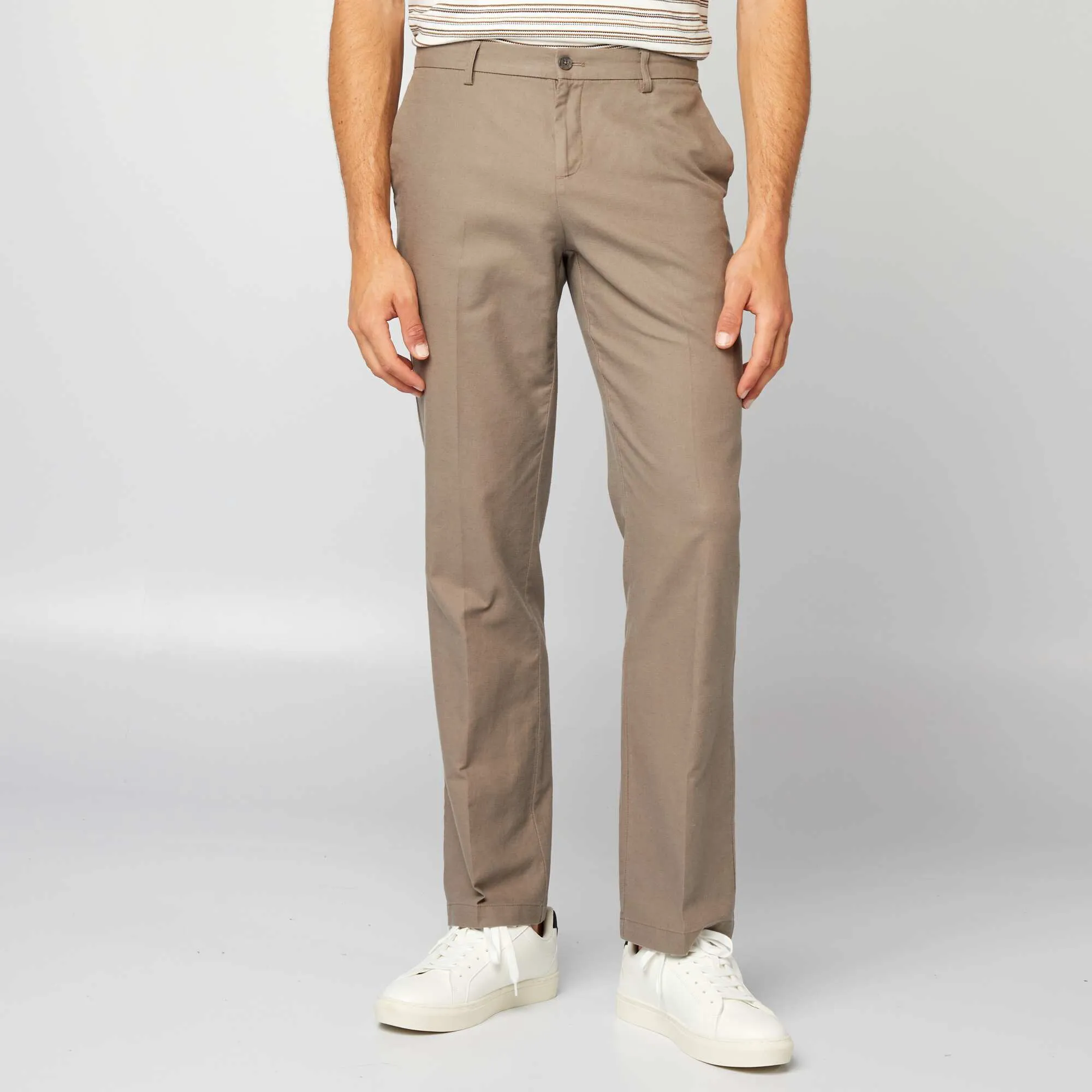 Slim-fit suit trousers BEIGE