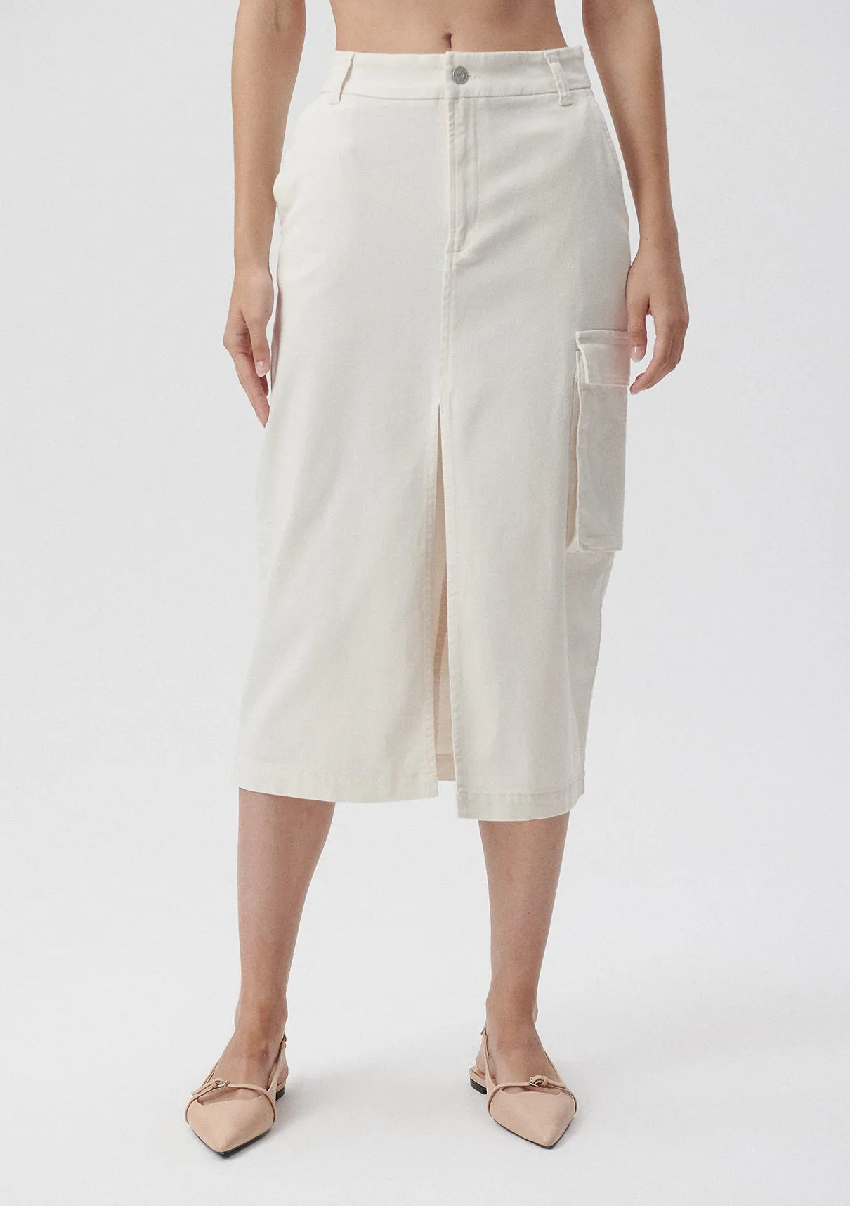 Slit Detailed Cargo Skirt