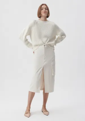 Slit Detailed Cargo Skirt