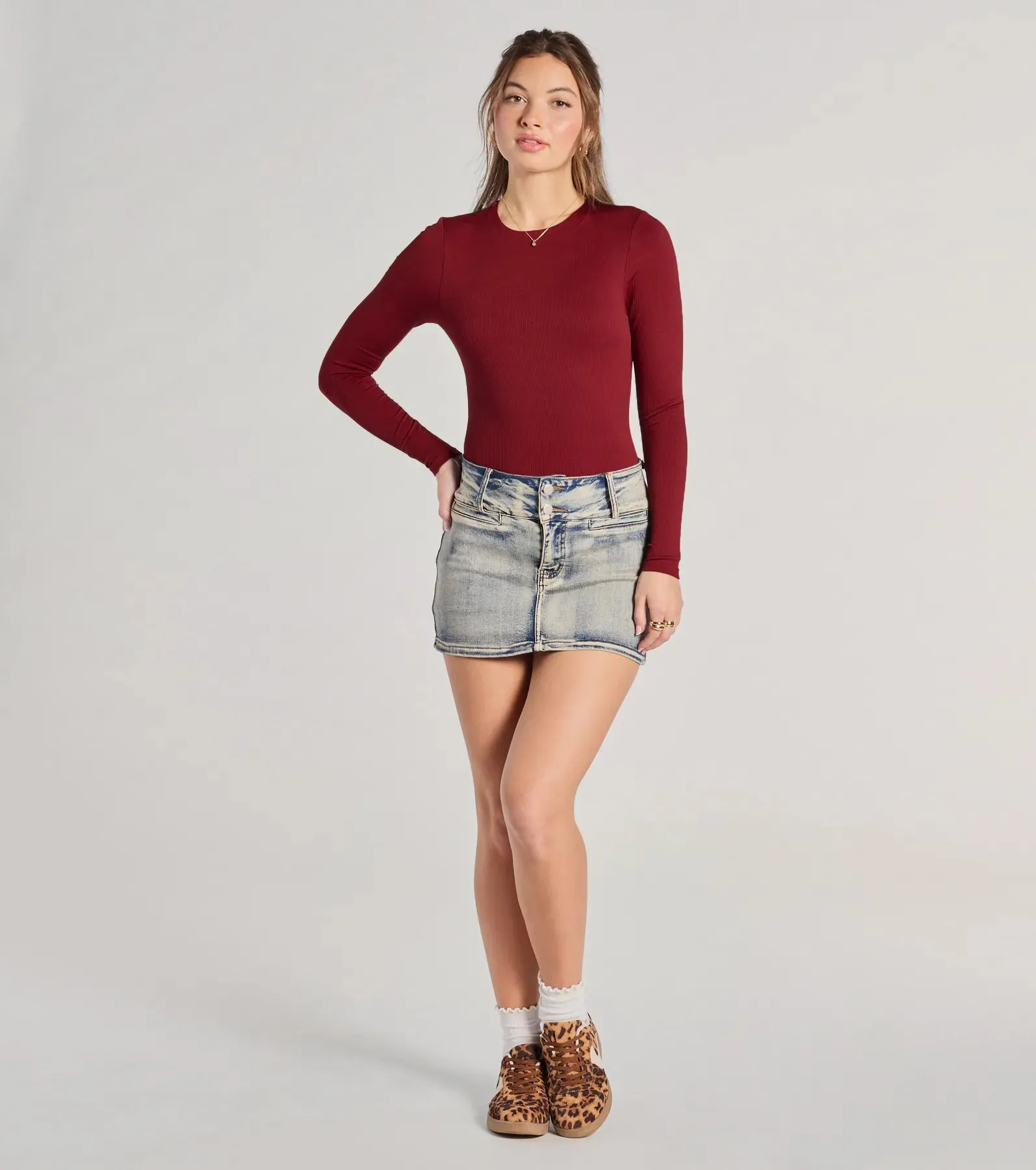 Smooth Moves Long Sleeve Crew Neck Bodysuit