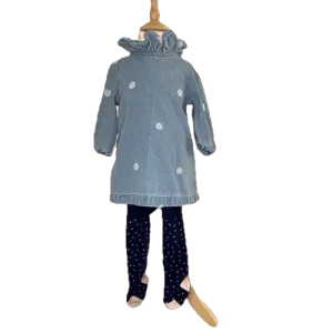 Spotted Denim Dress