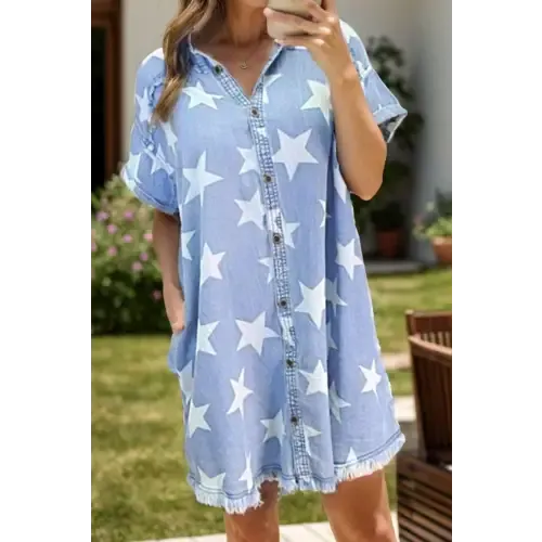 Star Denim Dress