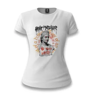 Statue with a Heartbreaker Quote White Women T-shirt